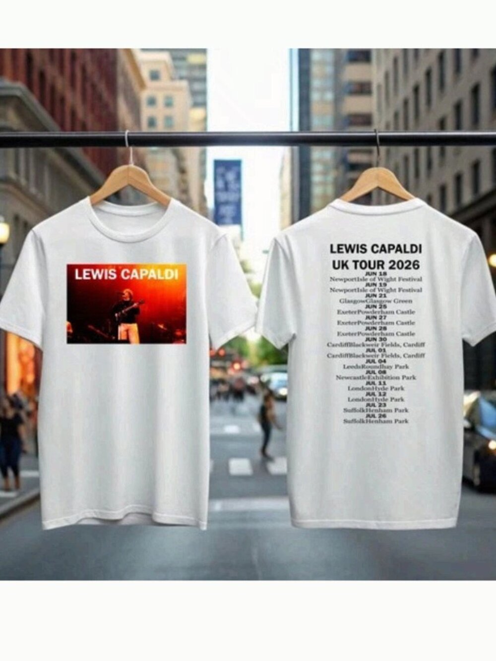 Lewis Capaldi 2026 World Tour T-Shirt Unisex Concert Tee Fan Merch Gift